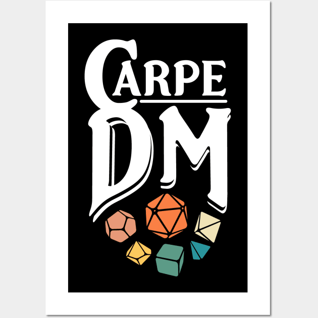 Carpe DM Retro Dice Wall Art by OfficialTeeDreams